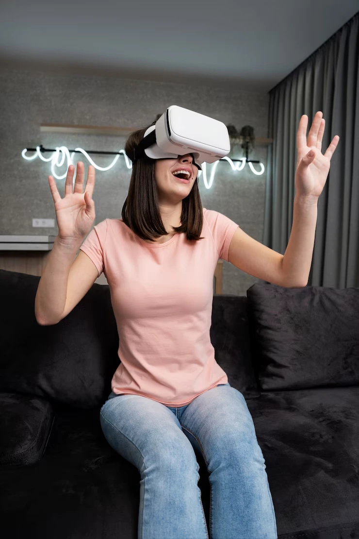 Engaged player experiencing content from VR Game Development Agency