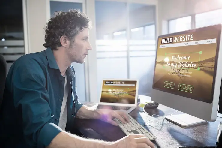 Multiplayer Web Game Development Multiplayer Web Game Development Agency team member working on website layout