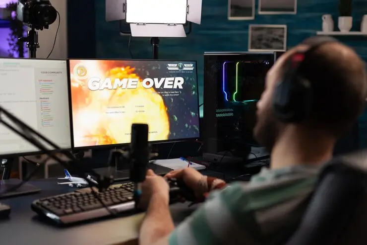 Unreal Engine Game Development Agency project test ends on game over screen