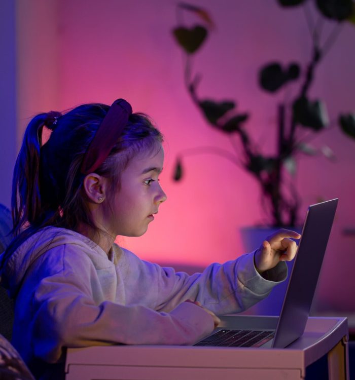 Roblox game development studio accessed during evening screen time
