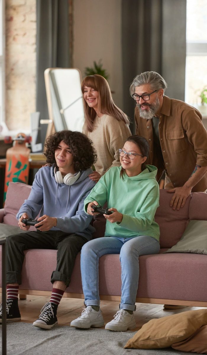 Player Immersed in a Visual Novel Game Experience