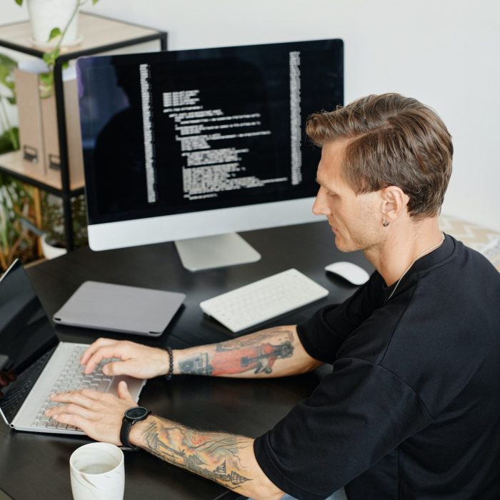 Developer deploying real-time tactics game software
