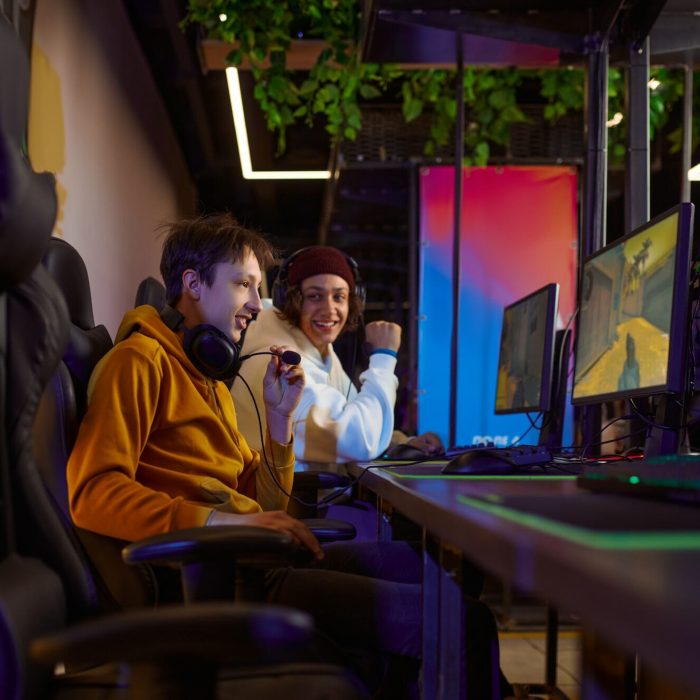 Game Testing for Content Creators London Two gamers playing in a London game club